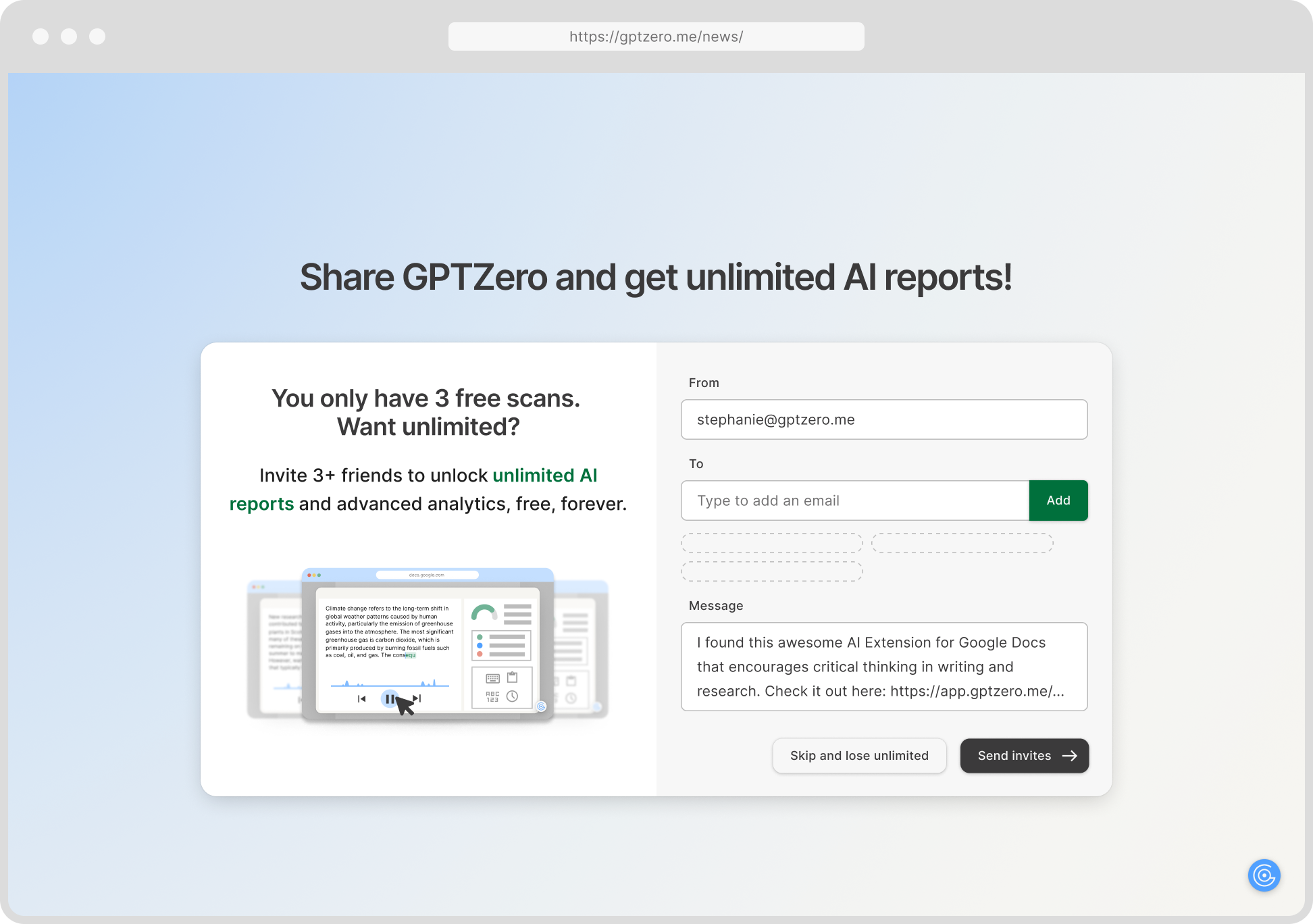 Referral program onboarding slide